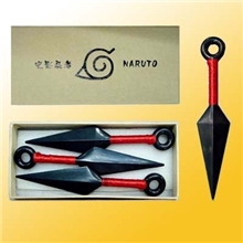 动漫周边批发火影胶小苦无三件套装-玩具批发动漫道具三只装苦无