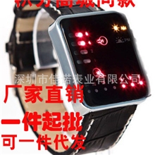 大量现货供应JOONE诺二进制LED防水手表高贵情侣表