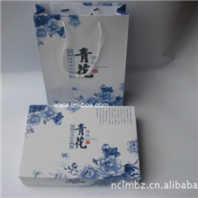 南昌龙门礼品包装厂，纸礼品盒，青花瓷包装盒，精品青花套装