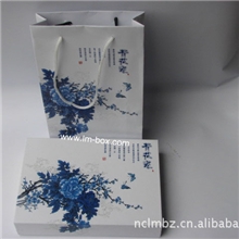 厂家直销牡丹花纸盒包装陶瓷笔礼品笔盒性价比高