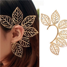 欧美原单树叶镂空精灵族耳饰耳挂个性全网最低EH157