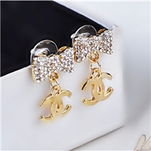 erd-A51【工厂价】韩版耳钉时尚cc小香耳钉cc耳钉珍珠耳环