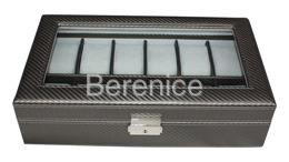 厂家直销12格高档PU手表展示箱手表箱带包装手表盒支持小额批发