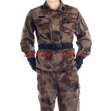 07LJ冬作训迷彩服训练服军训服厂供07荒漠迷彩套装士兵沙漠迷彩服