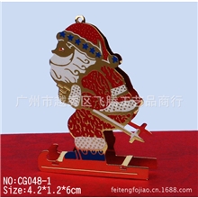 【外贸首选】圣诞礼品厂家制作外销欧美圣诞礼品铜镀金圣诞礼品