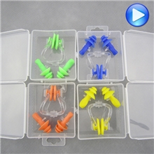 硅胶盒装鼻夹耳塞套装游泳防水耳塞用品鼻夹厂家批发超柔软