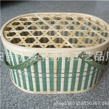 竹篮厂家直销批发水果包装竹篮土特产篮土鸡蛋篮子