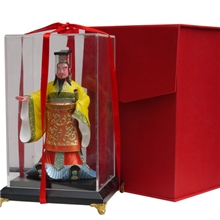 专卖特价厂家专供陕西特色秦始皇彩色陶瓷塑像