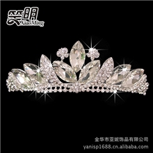 供应新娘皇冠批发时尚水晶皇冠结婚头饰发冠A1068