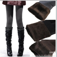 不起球卡拉绒双层加厚打底裤九分保暖裤子卡拉绒打底裤3色