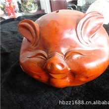 昊博金玉缘木质存钱猪木质存钱罐精品可爱存钱猪存钱猪