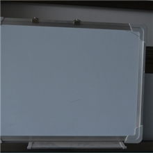 厂家供应磁性单面120*240cm带粉笔槽铝合金边框白板金属白板