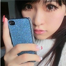 iphone4闪粉外壳苹果亮片保护套子phone4s手机壳5