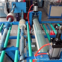 晶钢门覆膜机，送料定位尺覆膜机表面铝板贴膜机自动收料覆膜机