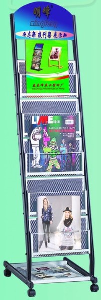 供应杂志架报刊架订做广告资料架资料展示架杂志架T-1G