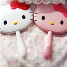 HELLOKITTY手柄镜子卡通镜子化妆用品