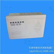 大量批发塑料面板多媒体信息箱200*300*100铁底塑面光纤入户箱