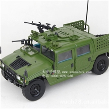 合金1:18二代伞兵战车模型;军用越野车模型,模型玩具,军事模型