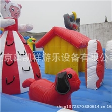 大型儿童乐园充气滑梯熊出没充气跳跳床气垫儿童充气城堡蹦蹦床