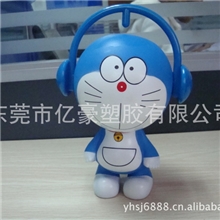 圣诞礼品多啦A梦咪咕音乐钱罐搪胶礼品玩偶公仔加工定制