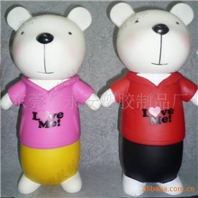 优质生产搪胶玩具存钱桶公仔存钱罐动物卡通公仔