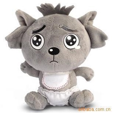 国产动漫喜羊羊与灰太狼,23CM小灰灰毛绒玩具批发