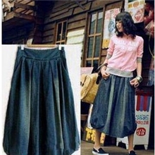 民族风女装民族风牛仔长裙四季半身显瘦牛仔裙批发半身裙