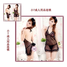 史黛丝透明网纱女士睡衣套装魅惑蕾丝性感情趣内衣黑色诱惑装