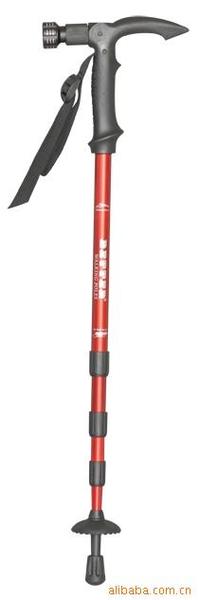 9灯登山杖高质量最新款铝合金四节可调多功能LED灯弯柄登山杖3