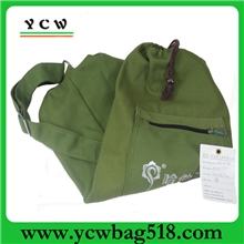 深圳龙岗手袋厂订做时尚瑜伽包绿色帆布瑜伽包