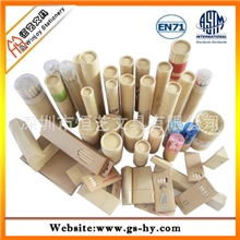 环保文具批发牛皮纸筒装彩色铅笔定制礼品铅笔学生文具铅笔