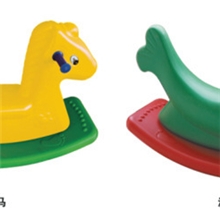 幼儿园儿童双色双人斗鸡小鸡鲸鱼跷跷板双人塑料摇马遥遥马