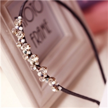 新款韩国韩版进口金镶钻缠绕发箍韩版头箍头饰发饰饰品