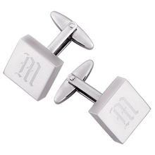 来样打版不锈钢雕刻方形椭圆袖扣钛钢配饰五金加工外贸订单