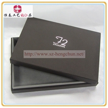 厂家制造高档木礼品盒包装盒包PU皮礼盒上下盖可印商标精品款