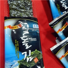 海岛园韩国进口味盐海苔3g/包售卖.批发休闲食品