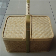 供应竹编清洁篮、宾馆洒店用品、酒店清洁工具篮