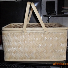 供应编织竹篮竹包装鸡蛋包装竹篮子竹编礼品盒工艺编织篮