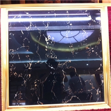 出口800*800全抛釉黑金花瓷砖