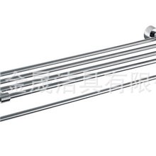 厂家货源不锈钢拉丝浴巾架浴巾杆浴室架三杆毛巾架浴室用品