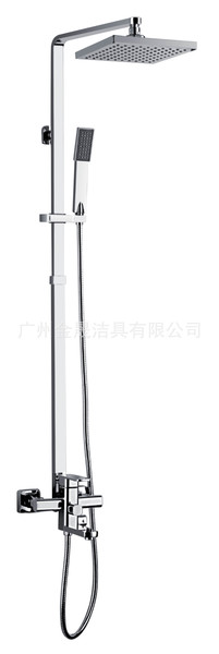 厂家货源全铜多功能升降花洒明装淋浴花洒花洒头顶喷混水龙头