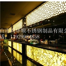 201/304电镀高端玫瑰金酒店隔断花格不锈钢隔断佛山屏风厂家