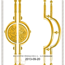 佛山厂家生产不锈钢拉手商用玻璃门拉手304/201玫瑰金拉丝工艺