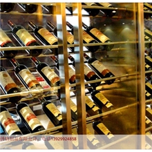 佛山同华顺牌镜面钛金不锈钢工艺酒架红酒酒架葡萄酒酒架