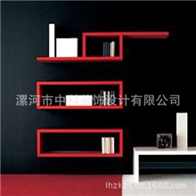 特价双L型搁板书架置物架田园玄关壁挂架创意格子装修饰品