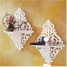 厂家直销田园风格置物架墙上搁板家居装饰壁架镂空托架