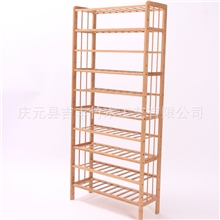 厂家直销实竹木多层置物架鞋架