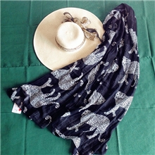 外贸原单欧美豹纹围巾豹子百搭棉麻围巾披肩可混批一件代发