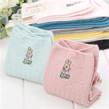 彼得兔全棉双针复古风中统女袜批发厂家直销