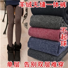 冬季加厚精梳棉羊羔绒不倒绒裤女士超保暖裤女式打底裤羊毛裤抗寒